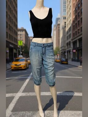 Light denim style shorts